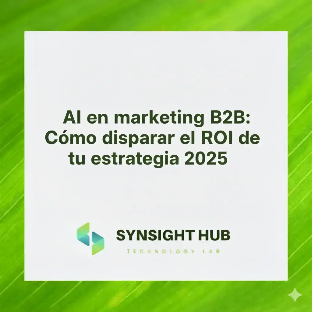 Dashboard de marketing B2B con gráficos de crecimiento y análisis predictivo potenciados por IA para 2025