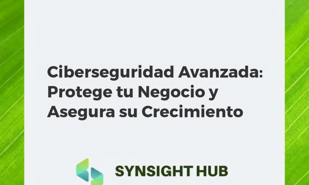 Escudo digital protegiendo red de datos y oficinas, simbolizando ciberseguridad avanzada para el crecimiento empresarial
