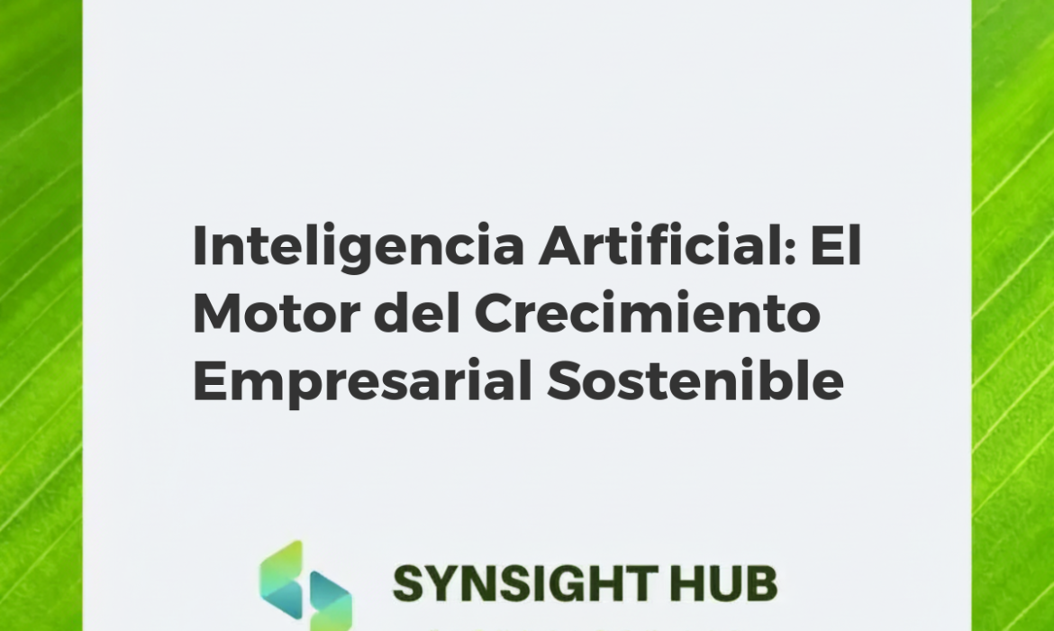 Gráfico de crecimiento empresarial impulsado por inteligencia artificial con engranajes y datos