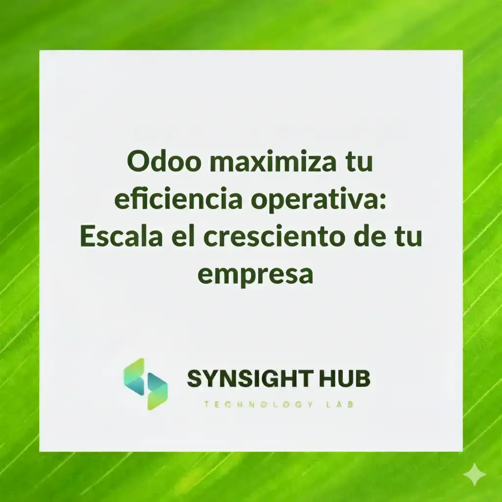 Equipo de empresa colaborando eficientemente con sistemas Odoo integrados para el crecimiento y la optimización de procesos de negocio.
