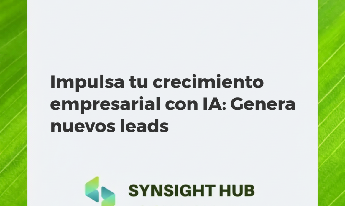 Inteligencia Artificial analizando datos para identificar leads B2B y potenciar el crecimiento empresarial.