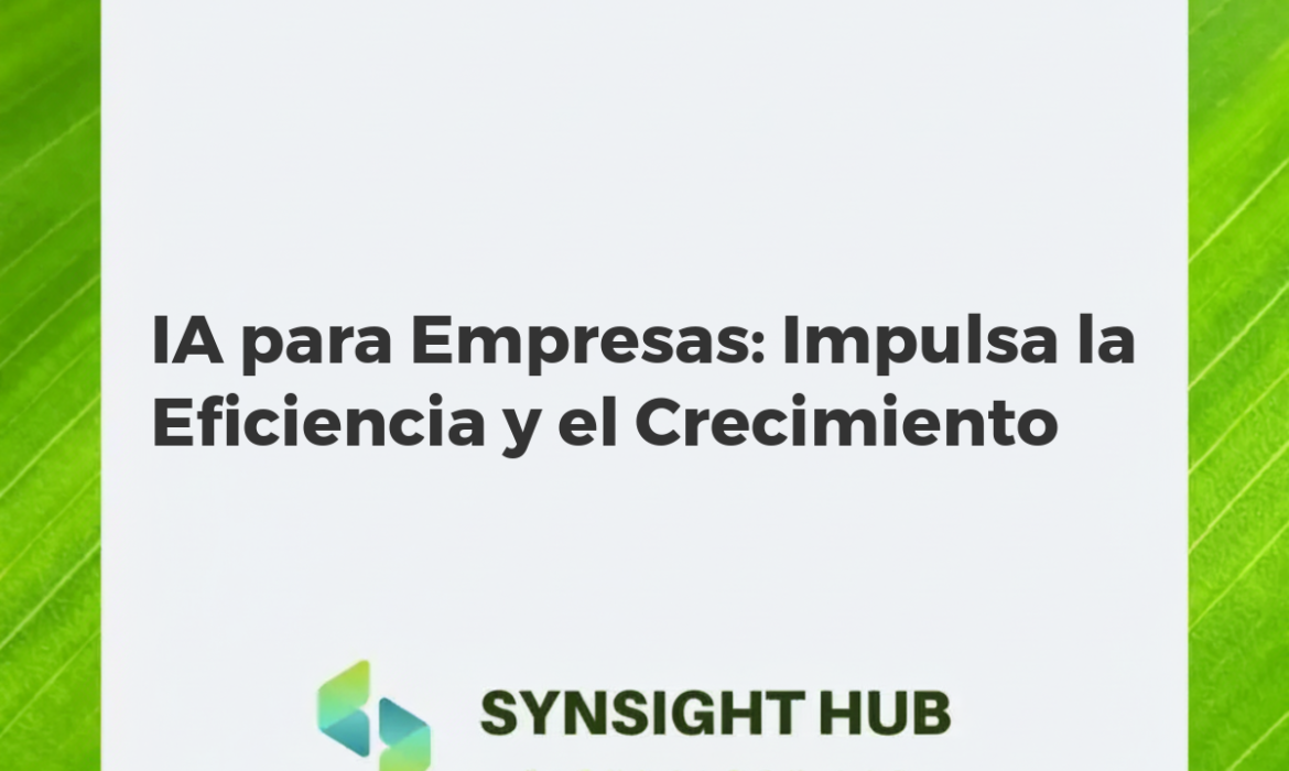 Profesionales interactuando con interfaces de IA en un entorno empresarial moderno, simbolizando crecimiento y eficiencia con tecnología.