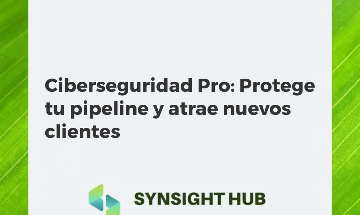 Escudo digital protegiendo pipeline de ventas y datos, representando confianza y atracción de clientes B2B con ciberseguridad avanzada