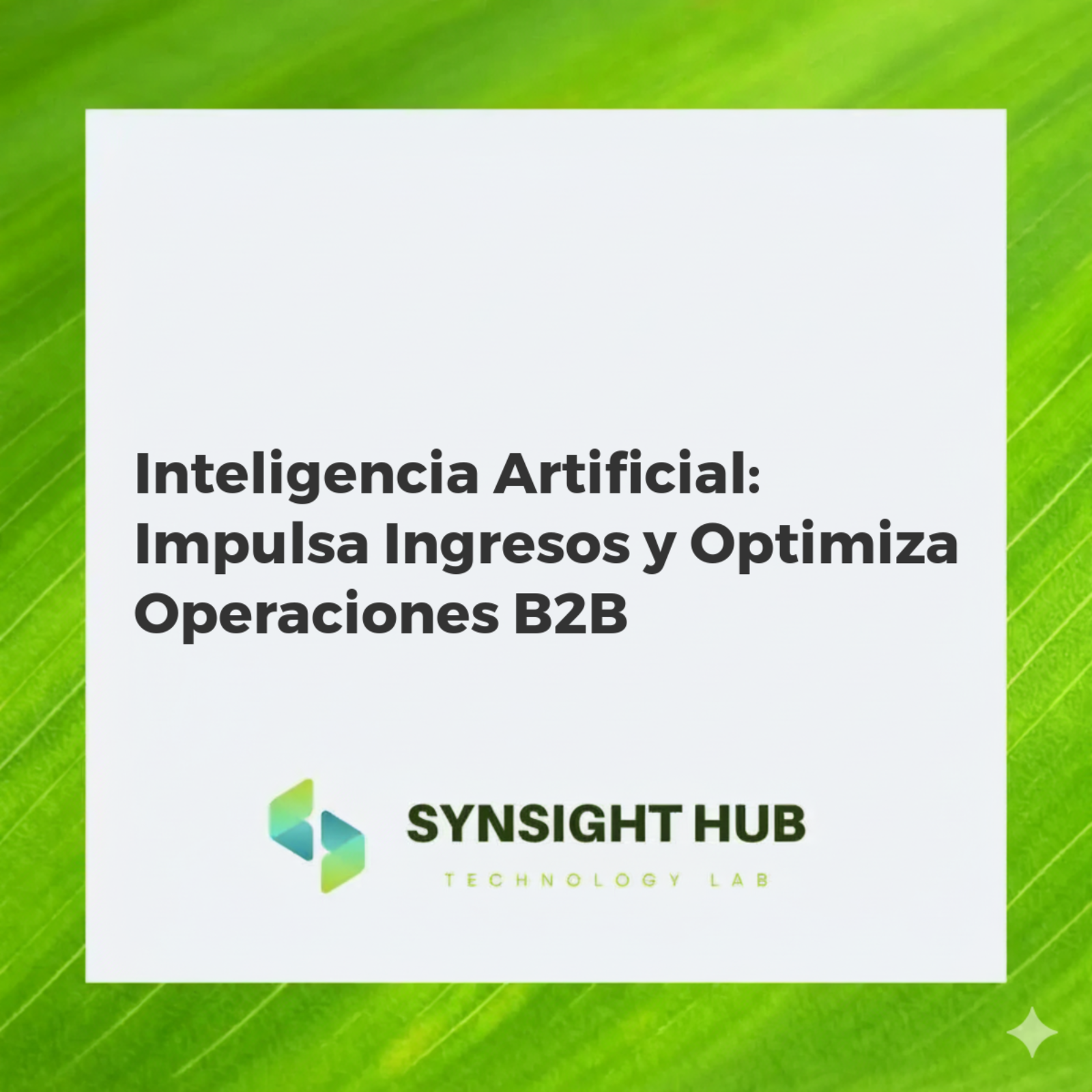 Gráfico abstracto mostrando cómo la IA impulsa el crecimiento de ingresos y la eficiencia operativa en empresas B2B.