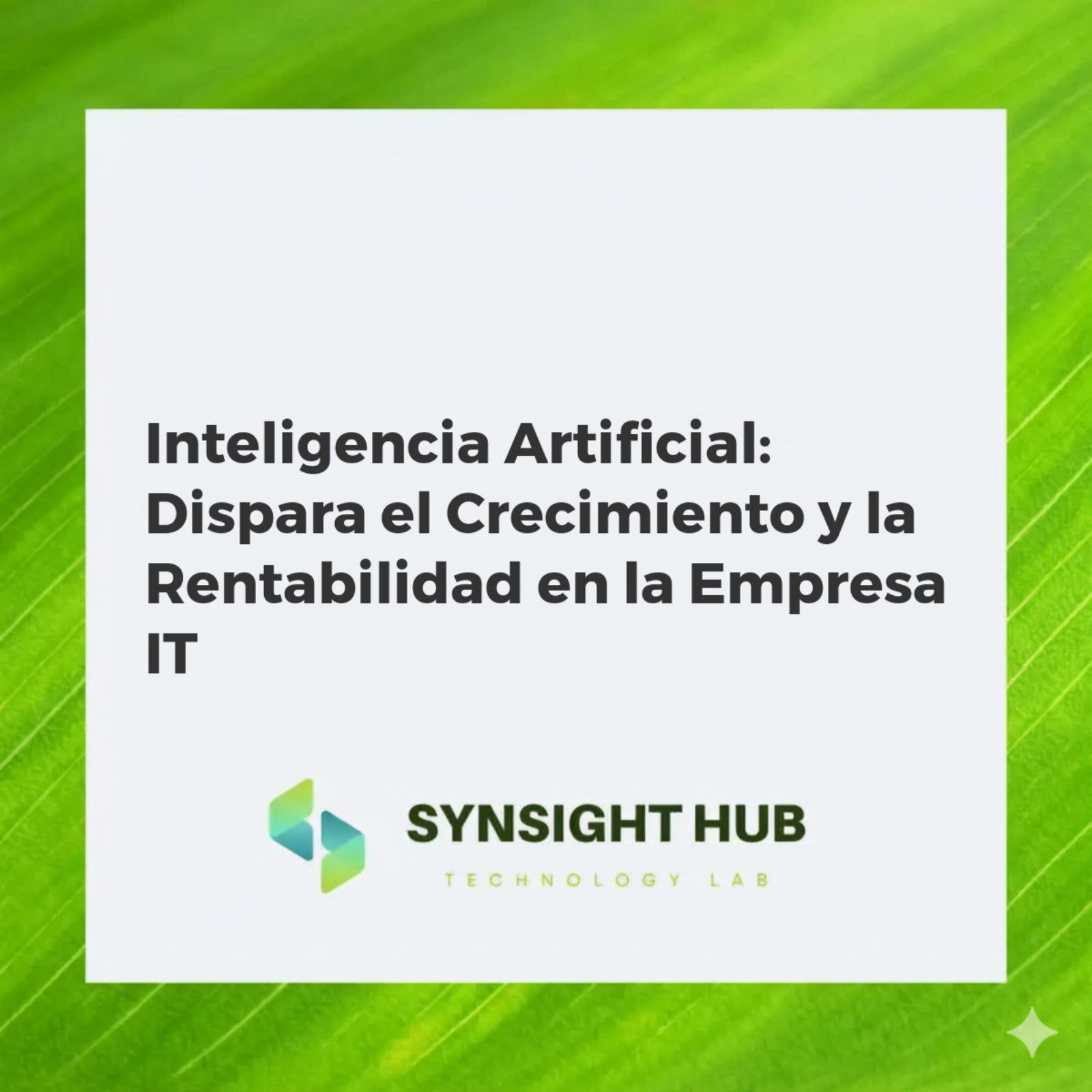 Gráfico abstracto de crecimiento empresarial con elementos de IA y tecnología, representando eficiencia y avance en IT