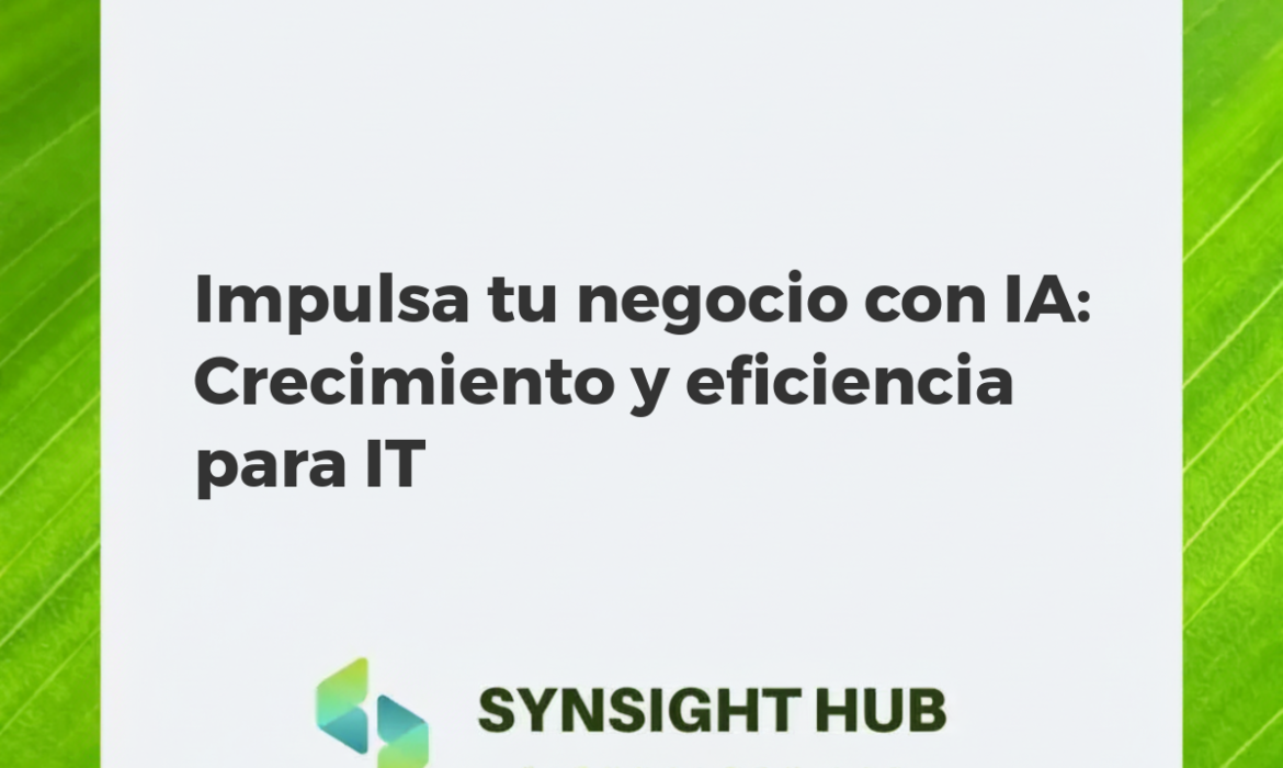 IA transformando operaciones de IT, mostrando crecimiento empresarial y optimización de infraestructura.