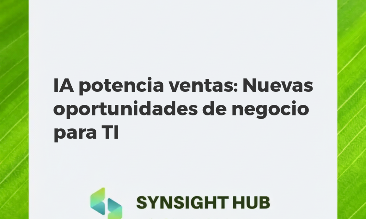 Representación visual de la IA impulsando ventas B2B, mostrando datos, gráficos y profesionales colaborando en un entorno tecnológico
