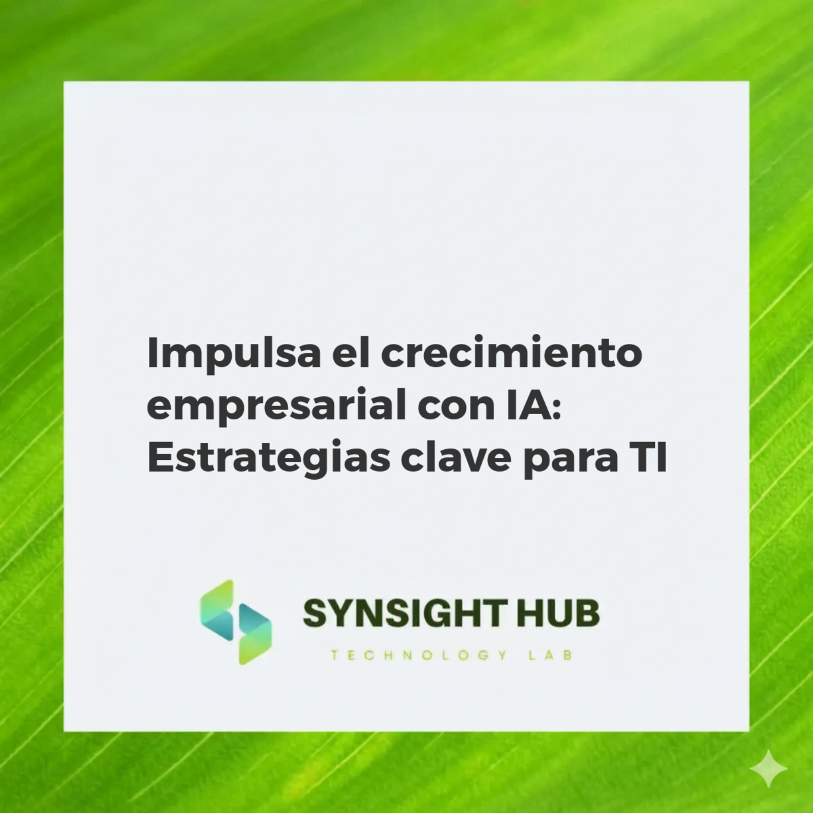 Representación visual del crecimiento empresarial impulsado por la IA, mostrando gráficos, datos y colaboración en TI.