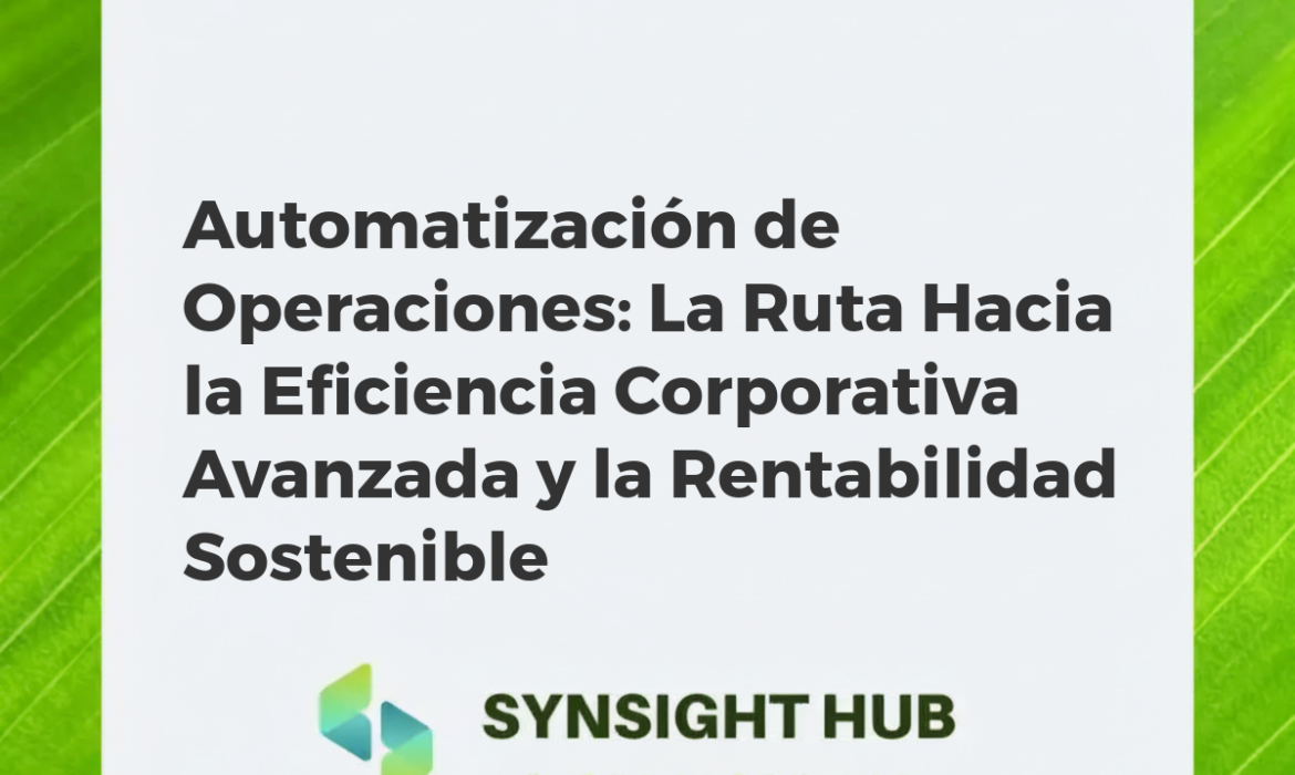 Representación visual de la automatización de operaciones empresariales con interconexiones de datos y sistemas en un entorno de nube