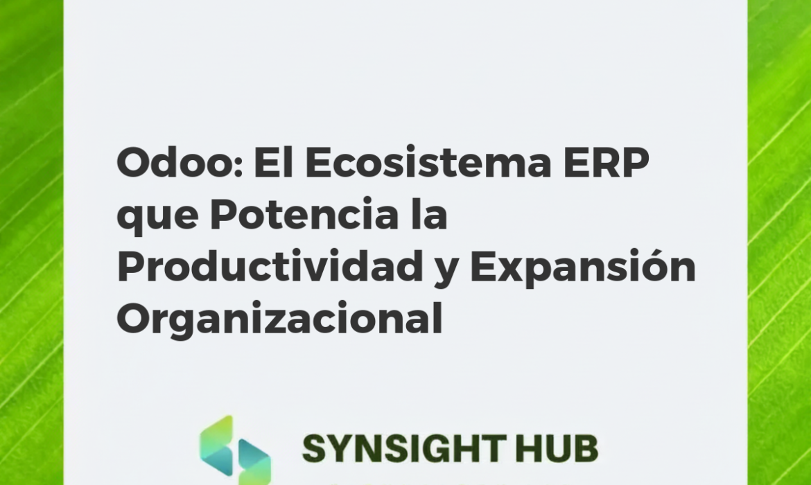 Representación abstracta de la interconexión de módulos empresariales Odoo en la nube, simbolizando la productividad y el crecimiento organizacional.