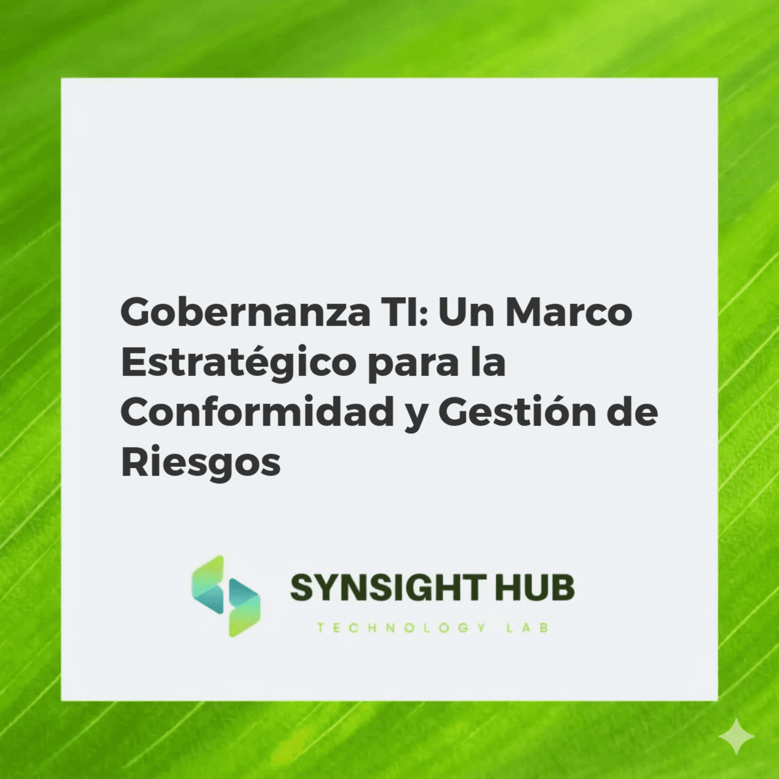 Ilustración de gobernanza TI con engranajes, datos seguros y símbolos de conformidad y gestión de riesgos
