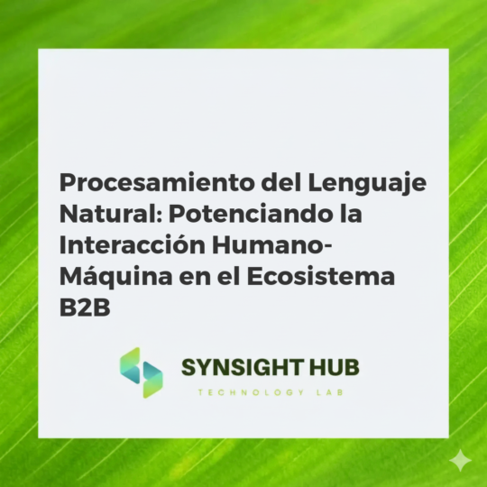 Representación de Procesamiento del Lenguaje Natural (NLP) integrando comunicación humana y automatización empresarial